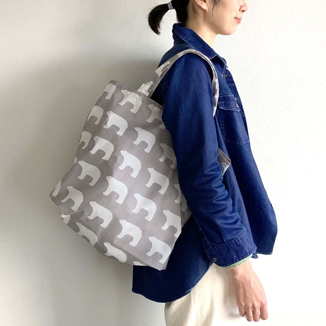 ナイロン生地50cmで作るショッピングバッグレシピ