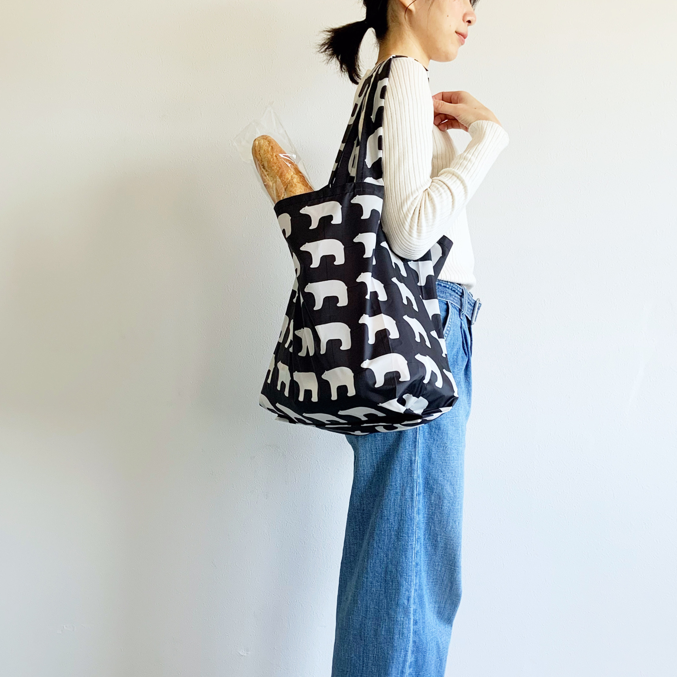 ナイロン生地50cmで作るショッピングバッグレシピ