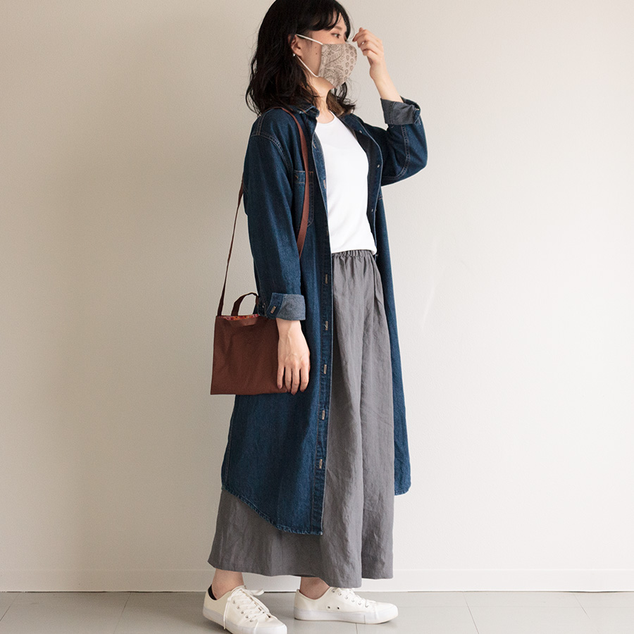 ワイドギャザーパンツ