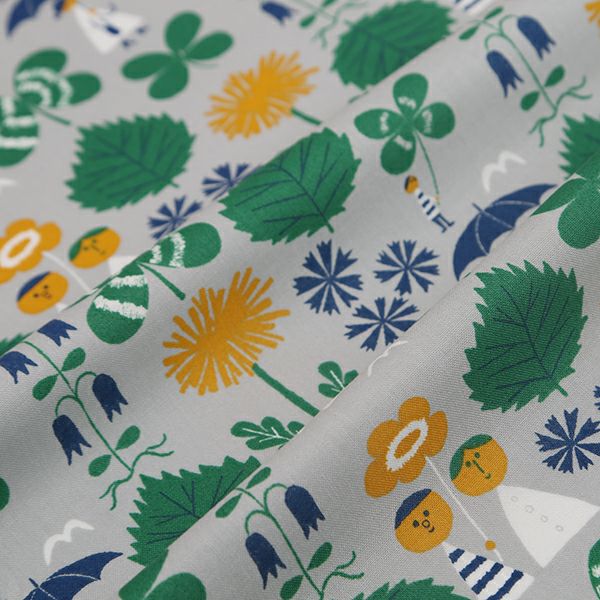kippisシーチング生地 kippis シーチング生地 Juni/6月の喜び グレー｜手作り・ハンドメイド