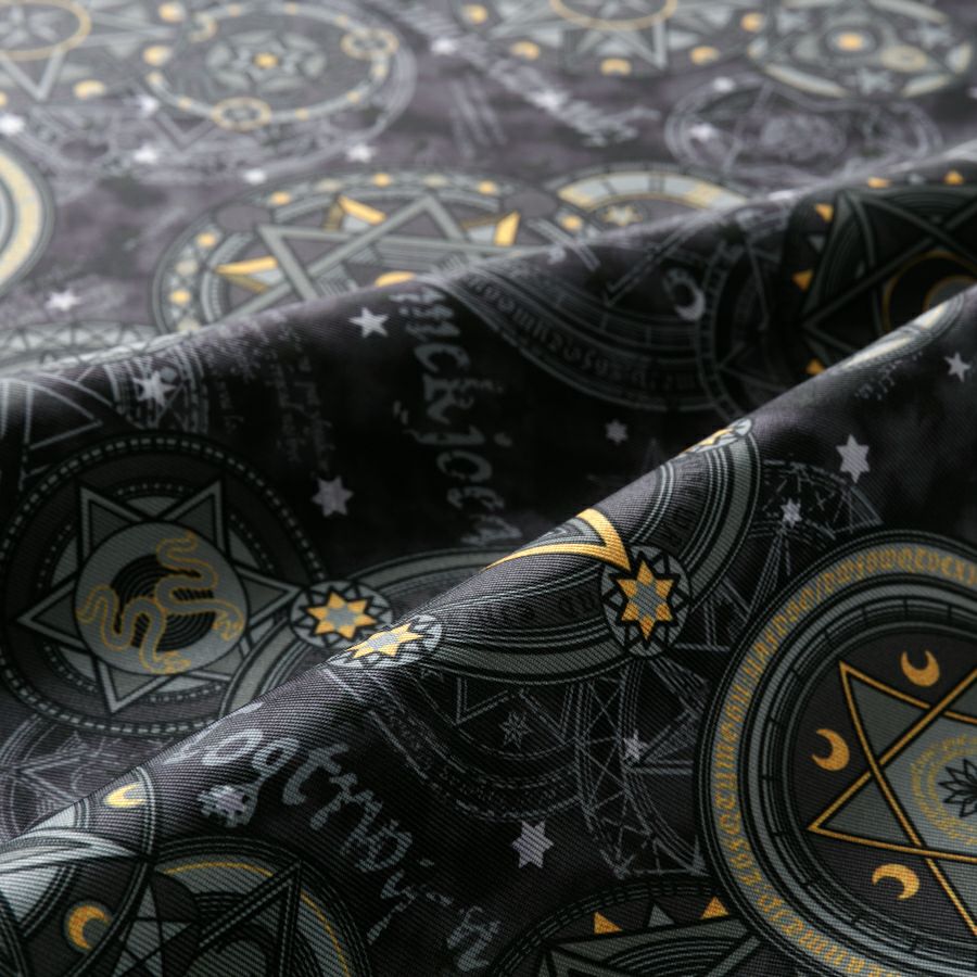 365FABRIC ポリエステル生地魔法使いの部屋 魔法陣ブルー生地幅140cm