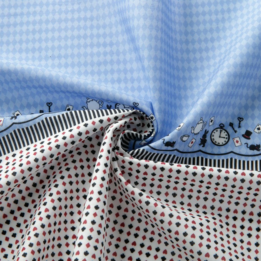 ちいさな世界のちいさな生地ローン生地 アリス ドール服作りに小さな