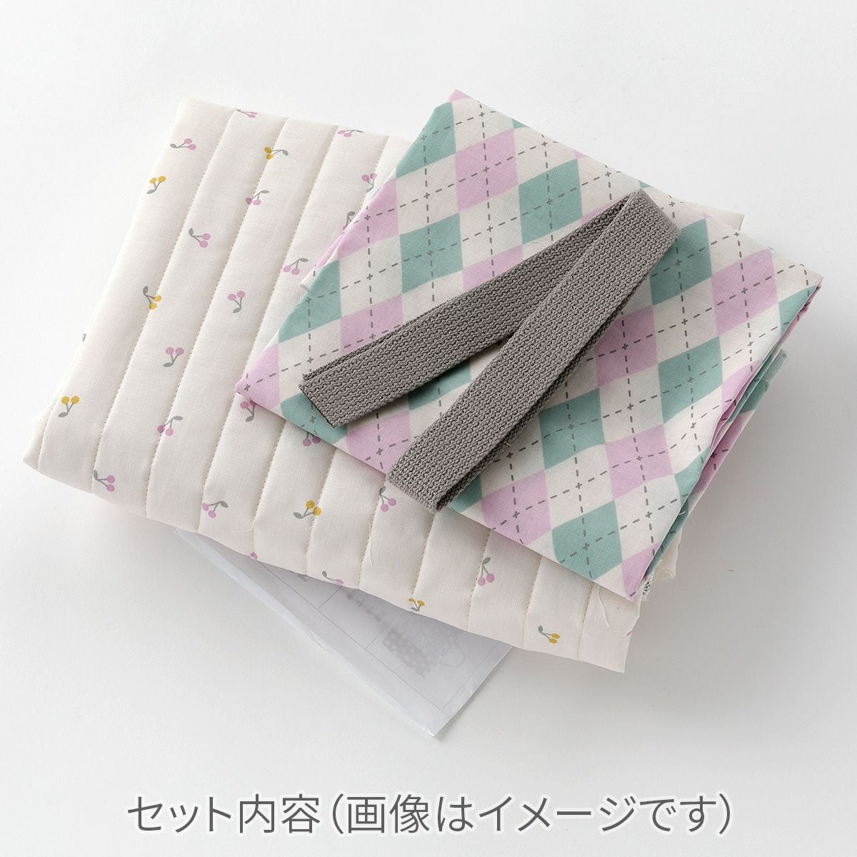 入園入学milk latte 材料セット切替レッスンバッグ ムーンスターブルー