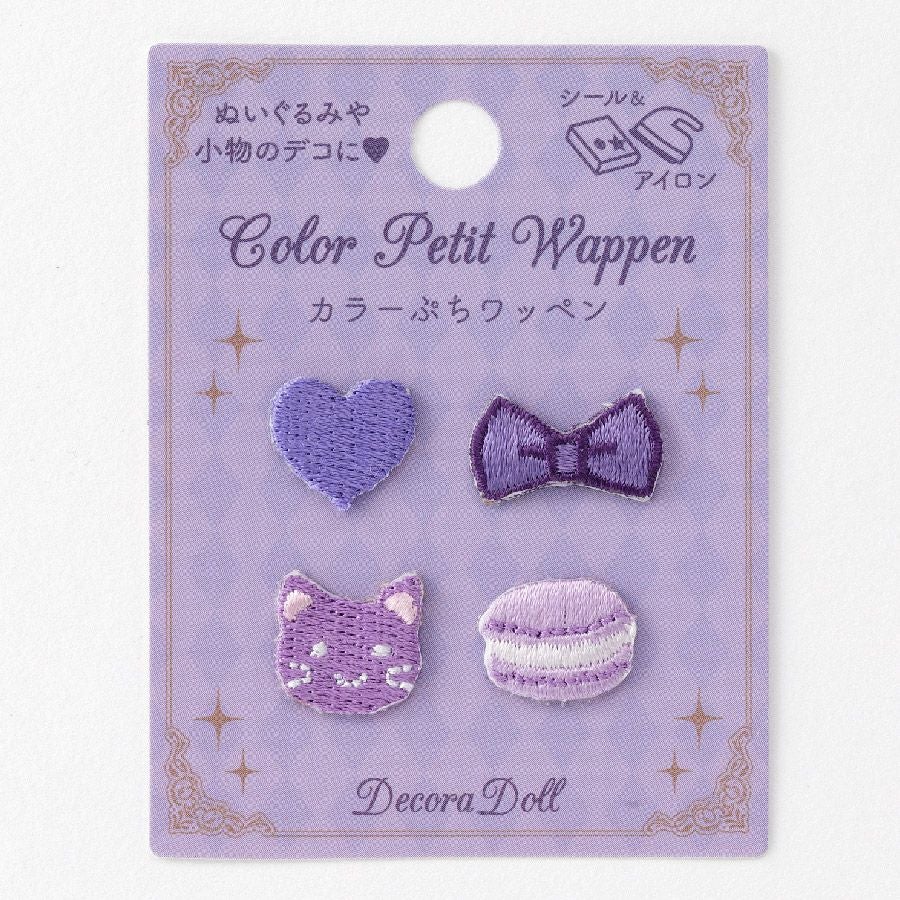Decora Dollデコラドールカラーぷちワッペン パープル ドール服用