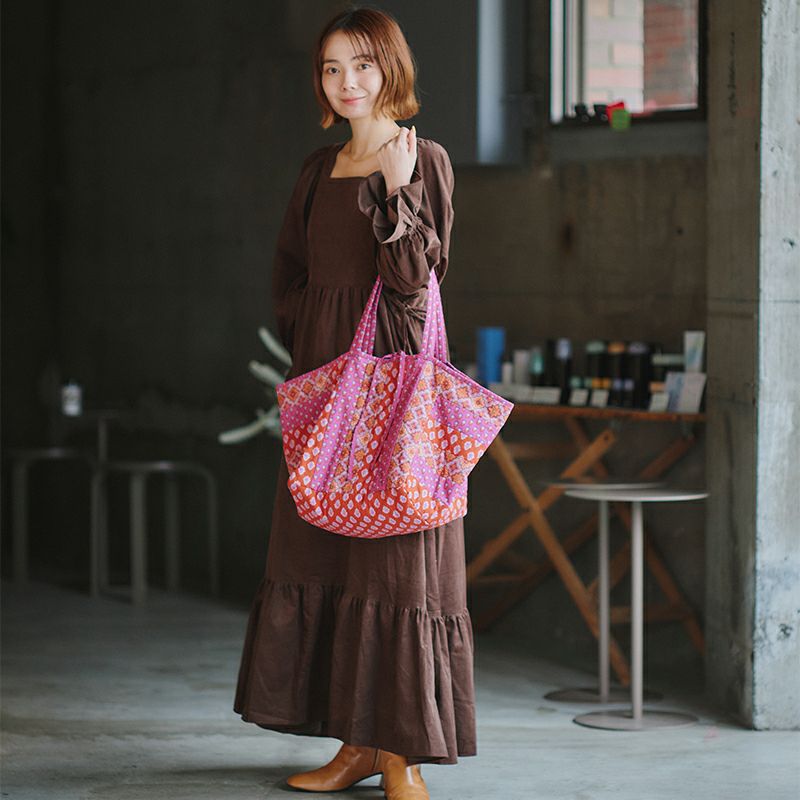 SOULEIADO リバーシブル対応 パッチワークキューブバッグキット