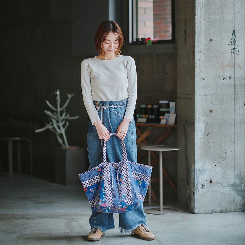 SOULEIADO リバーシブル対応 パッチワークキューブバッグキット