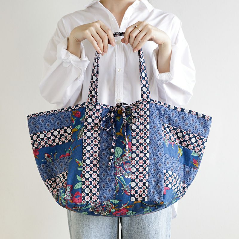SOULEIADO リバーシブル対応 パッチワークキューブバッグキット