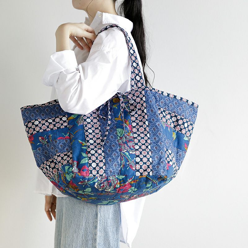SOULEIADO リバーシブル対応 パッチワークキューブバッグキット
